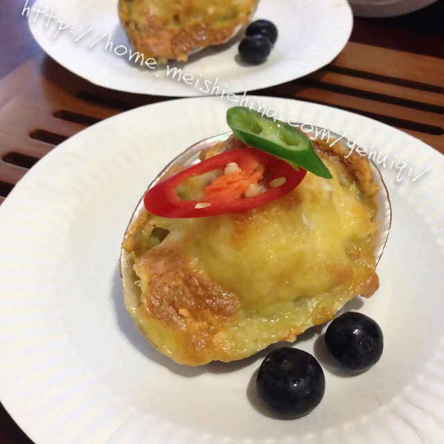 芝士焗原壳鲍鱼,浓香美味,吃一口就无法自拔