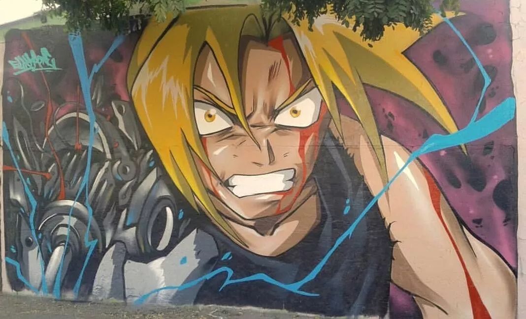 巴西大神创作动漫涂鸦墙,别样画风的龙珠令人惊叹