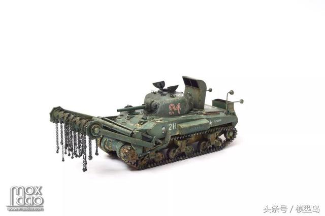 "蟹"尔曼了解一下!1/72 m4a4 crab蟹式扫雷坦克 – 模型作品