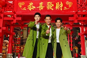 刘德华与王宝强刘昊然唱跳拜年