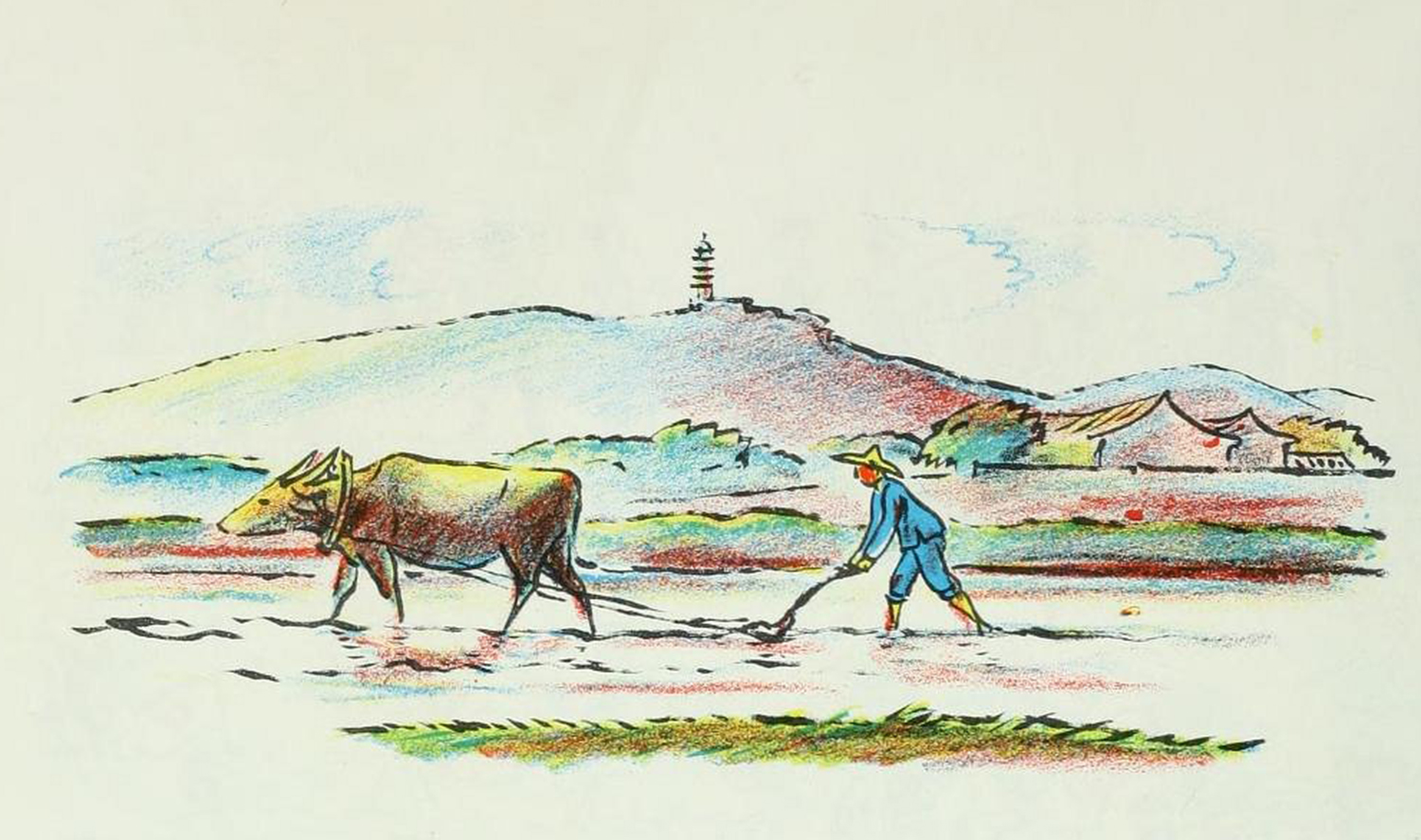 着农历一年的春天快到了,热闹的庆祝活动过后,人们又要始为春耕作准备