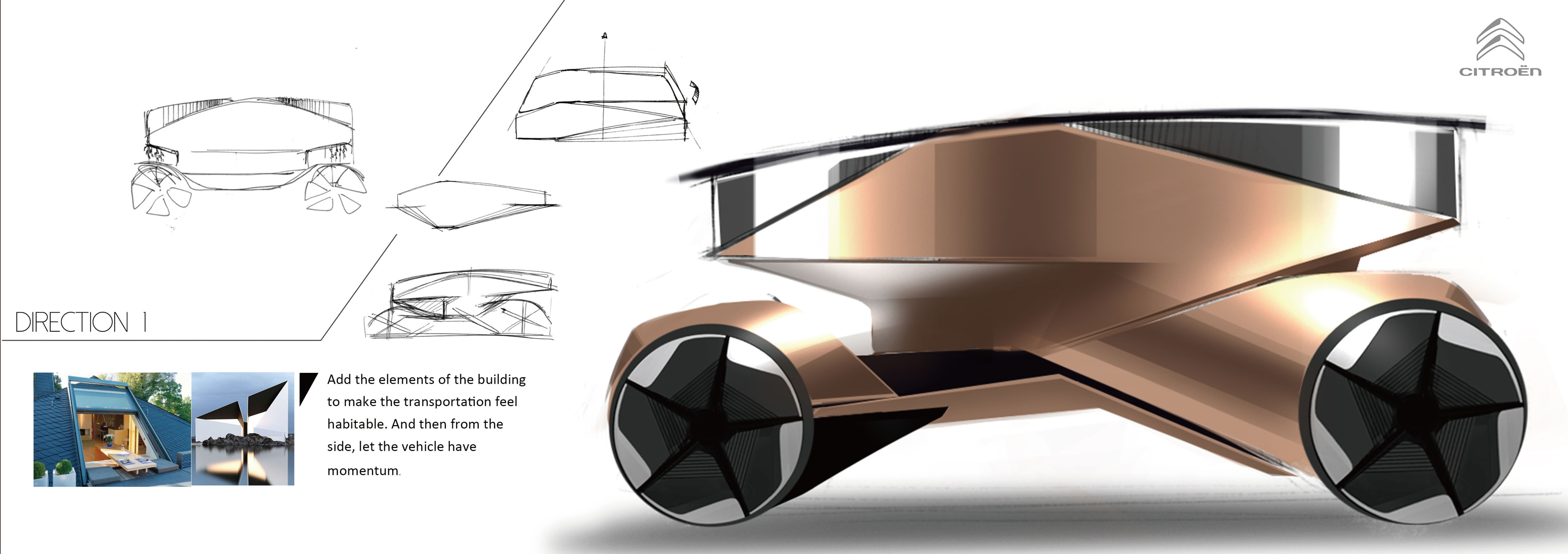 三个交通工具设计方案就收获了法国strate设计学院offer!
