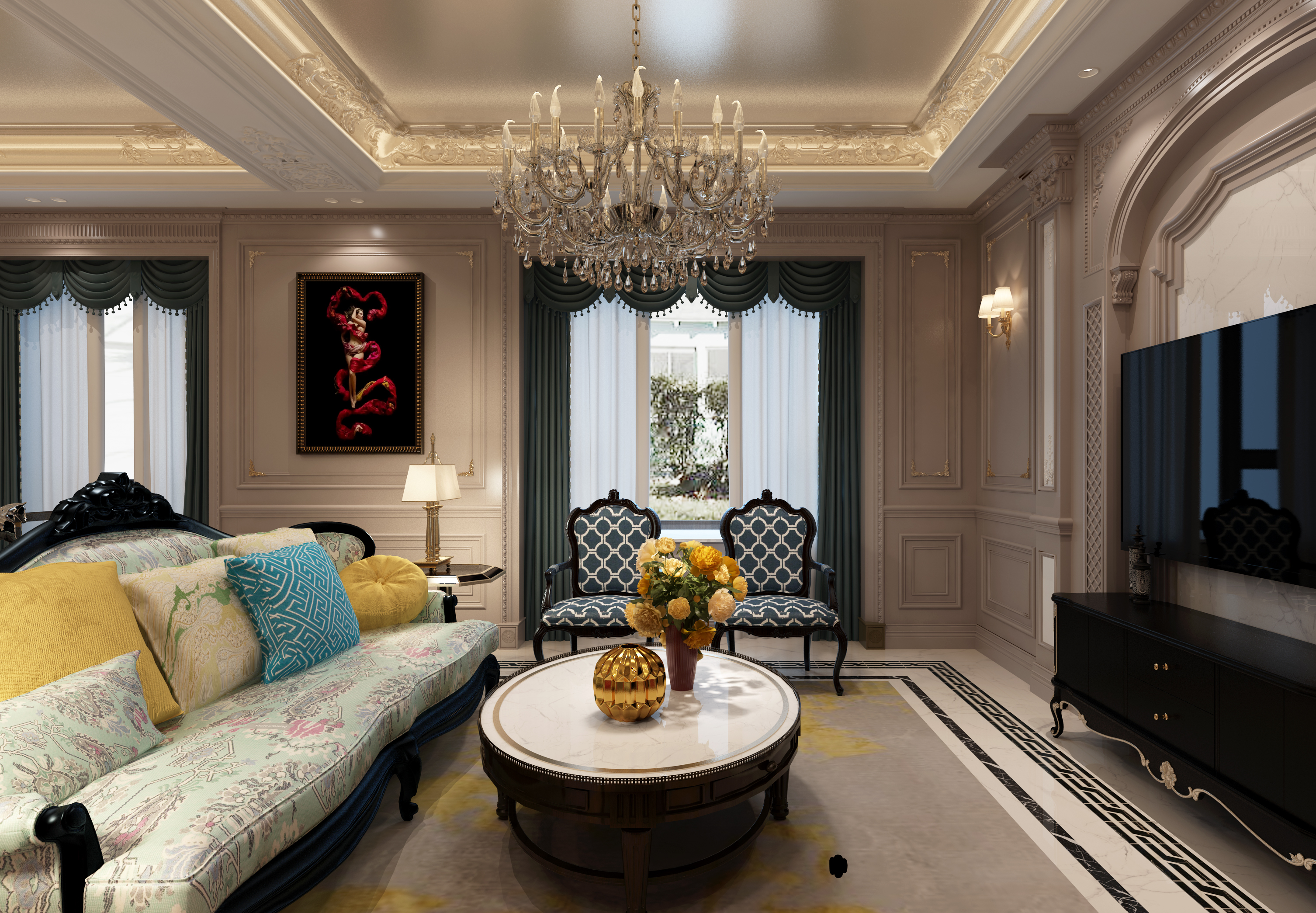 380㎡迷情法式风 演绎温婉轻奢的恬静优雅