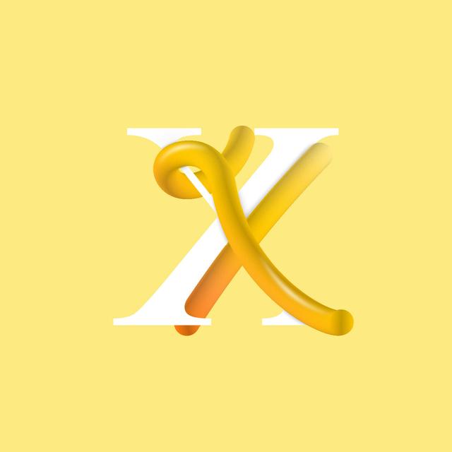 英文字母设计欣赏!立体线条风格