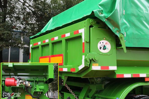 自重仅7吨,顶部带篷布,中集华骏推出全新e型厢后翻自卸半挂车