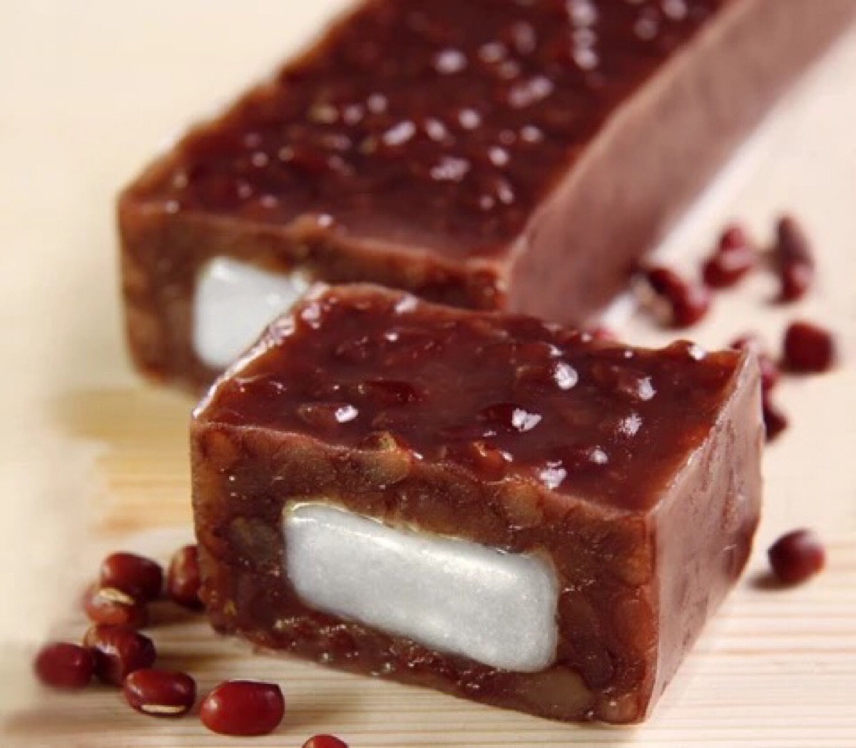 日式传统点心羊羹糕,孩子最爱吃栗羊羹了,香甜软绵,入口即化!