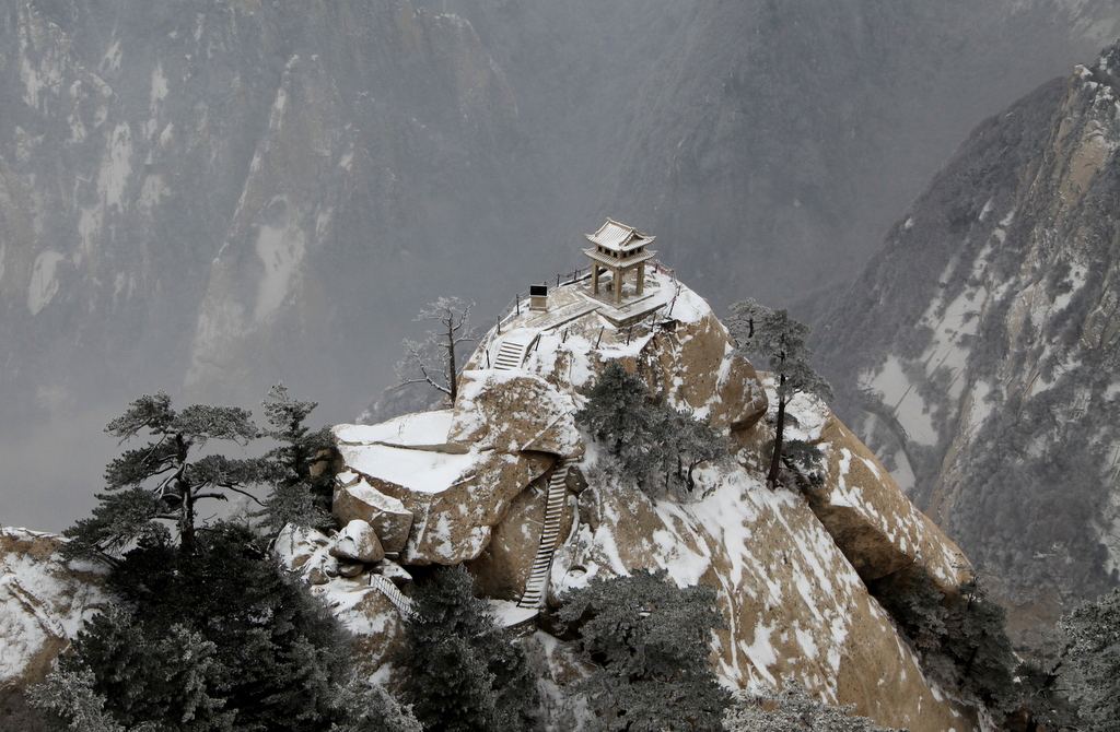 震撼!从未见过的五岳雪景!