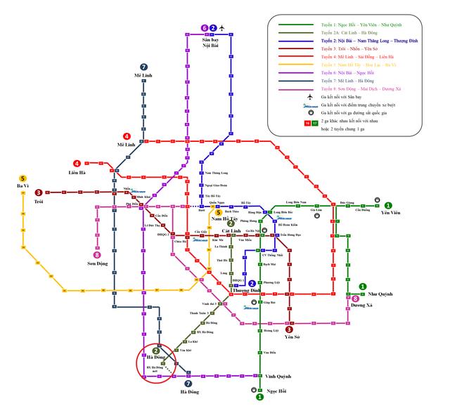 河内地铁线路图图片