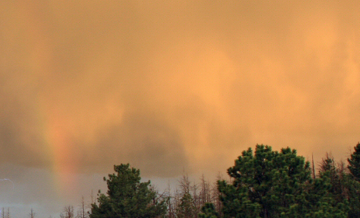 整个天空看上去暗沉沉的,有一种很恐怖的感觉.