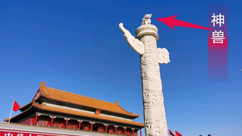 天安门前的华表,有什么作用,上面还蹲着一个神兽,文化历史,文化艺术,好看视频