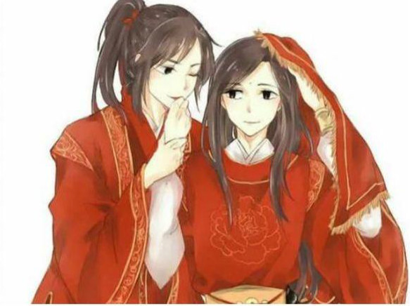 魔道祖师cp穿嫁衣,蓝忘机满眼柔情,金光瑶的美貌太迷人!