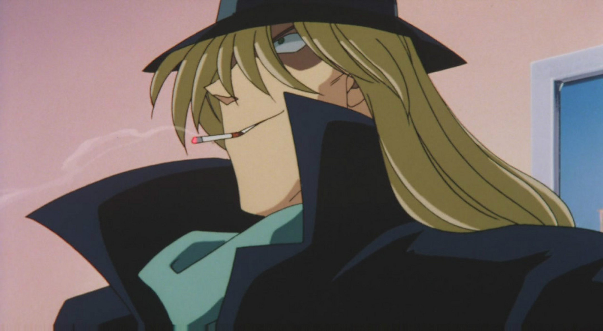 琴酒最为突出的,就是他那满头的长发,在动画版的早期设定中,发色为淡