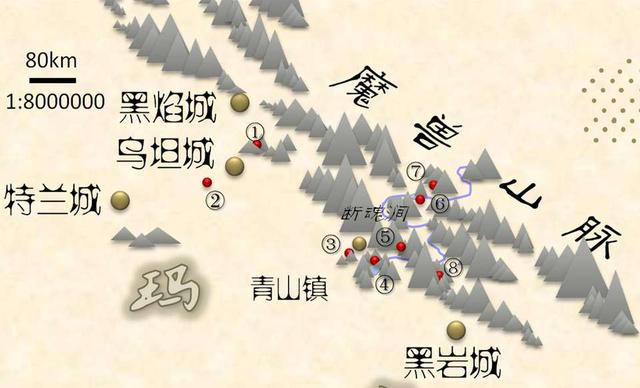 斗破苍穹:网友制作详细斗破地图,美杜莎特别篇地图不容错过