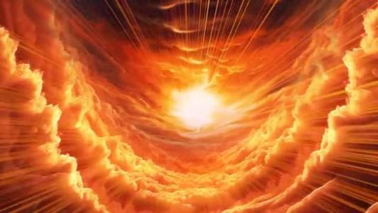 佛光万丈,众生匍