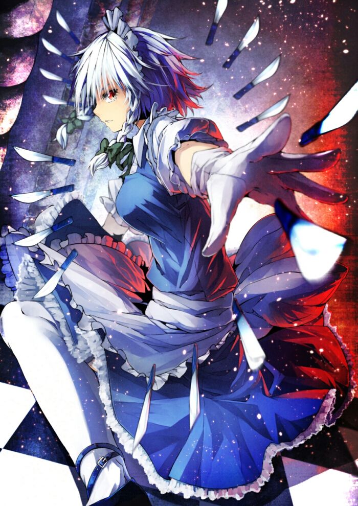 东方project,干练的女仆,十六夜咲夜精美高清壁纸图片