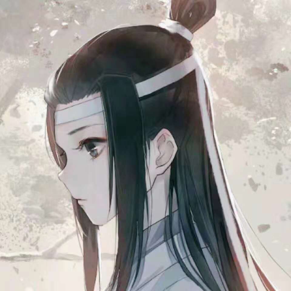 魔道祖师动漫情侣头像,唯美的爱情,是背后沧海桑田的故事!