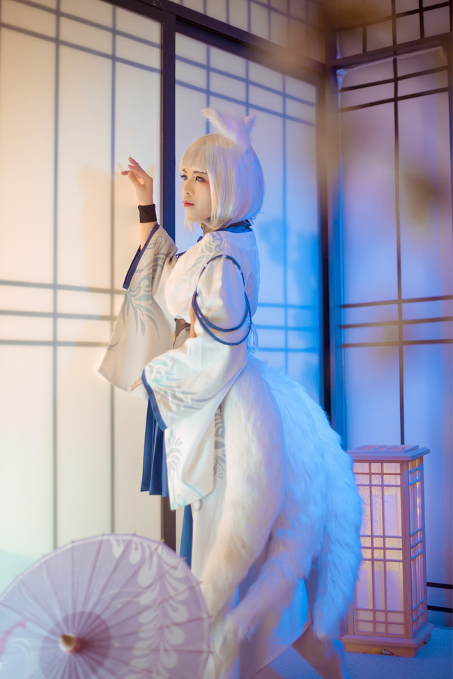 碧蓝航线:白丝长腿小姐姐cos加贺,做你的加贺舰娘