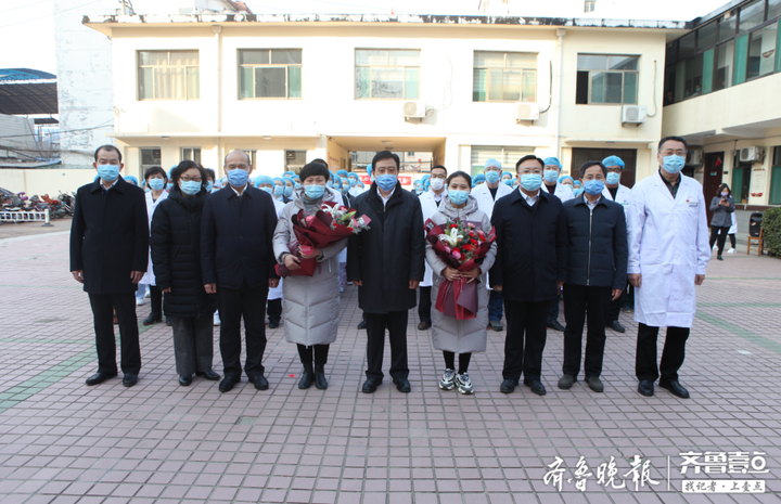 德城区委书记巩洪波为德州市立医院第二批支援湖北医疗队送行