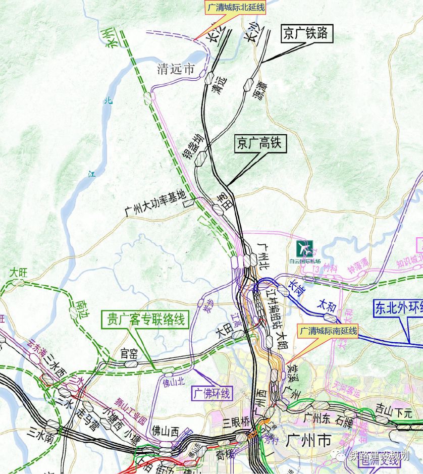 广州清远城轨线路图图片