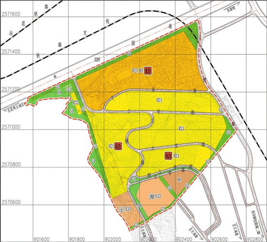 昆明国际印刷城居住用地控规调整 幼儿园至中学规模调整为138班