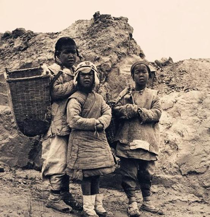 旧中国生活贫苦图片