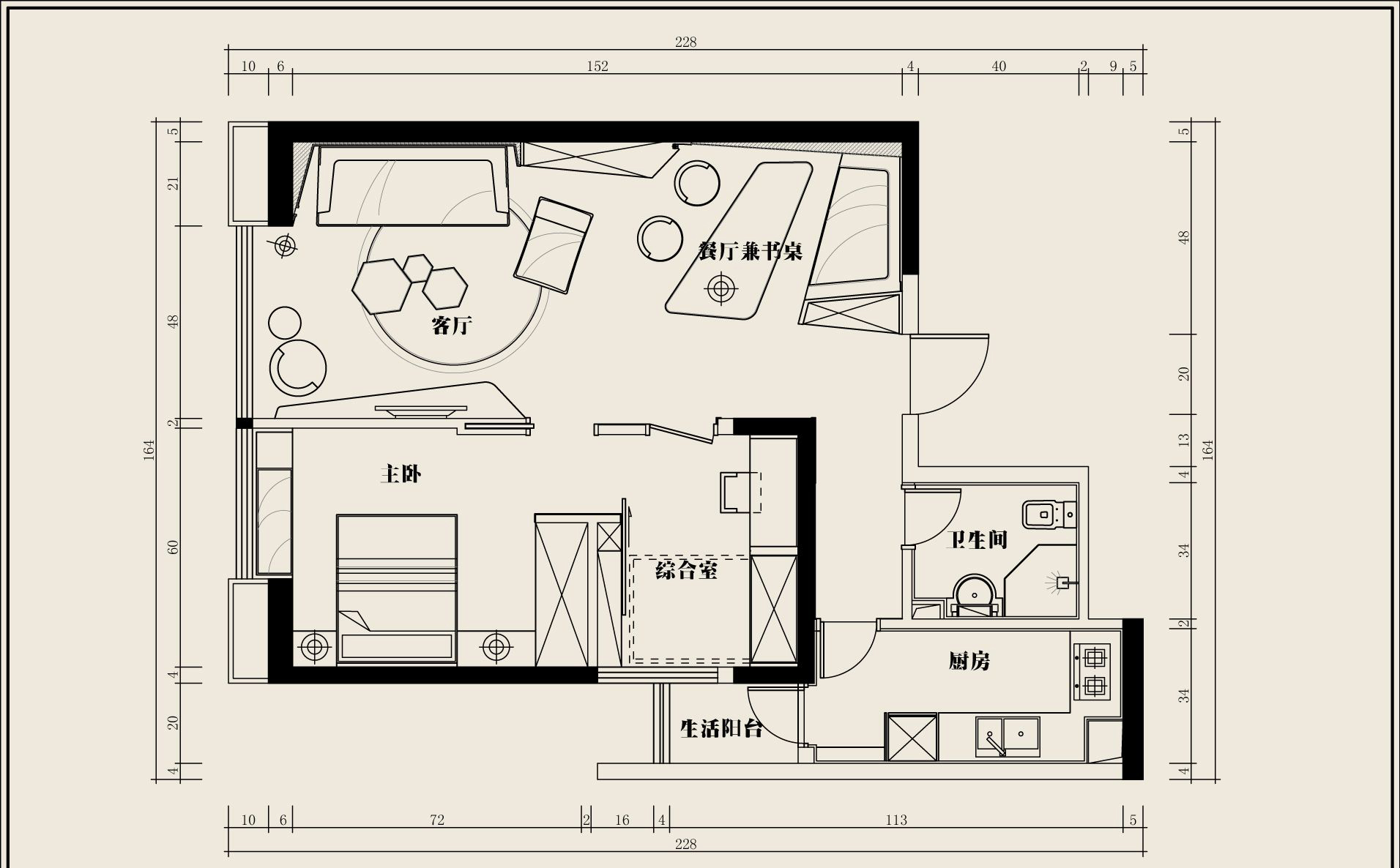 大家好,今天给大家推荐分享一篇关于单身公寓的设计案例,供大家参考