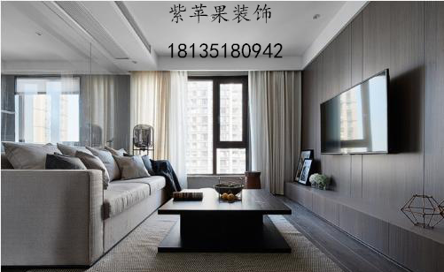 太原紫苹果装饰88平简约风格装修案例