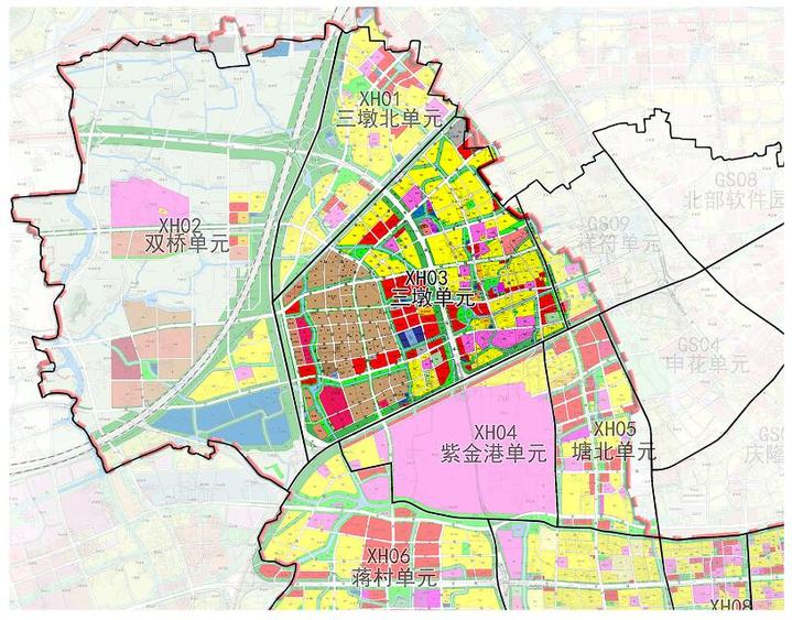 杭州三墩规划图高清图片