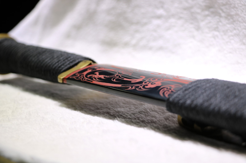 正武堂手锻草钢锻大漆鞘龙渊楚剑