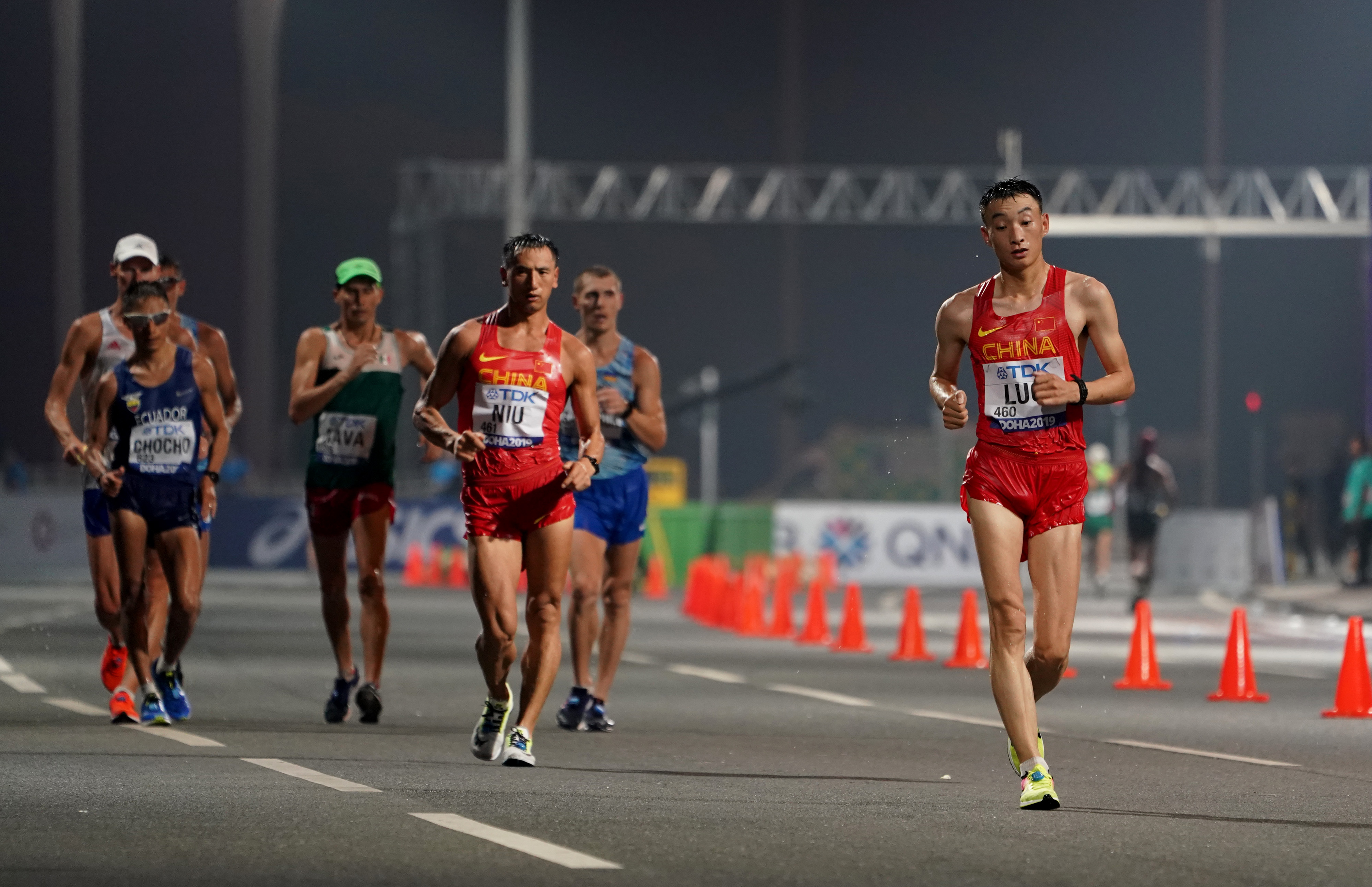 田径——男子50公里竞走赛况(2)