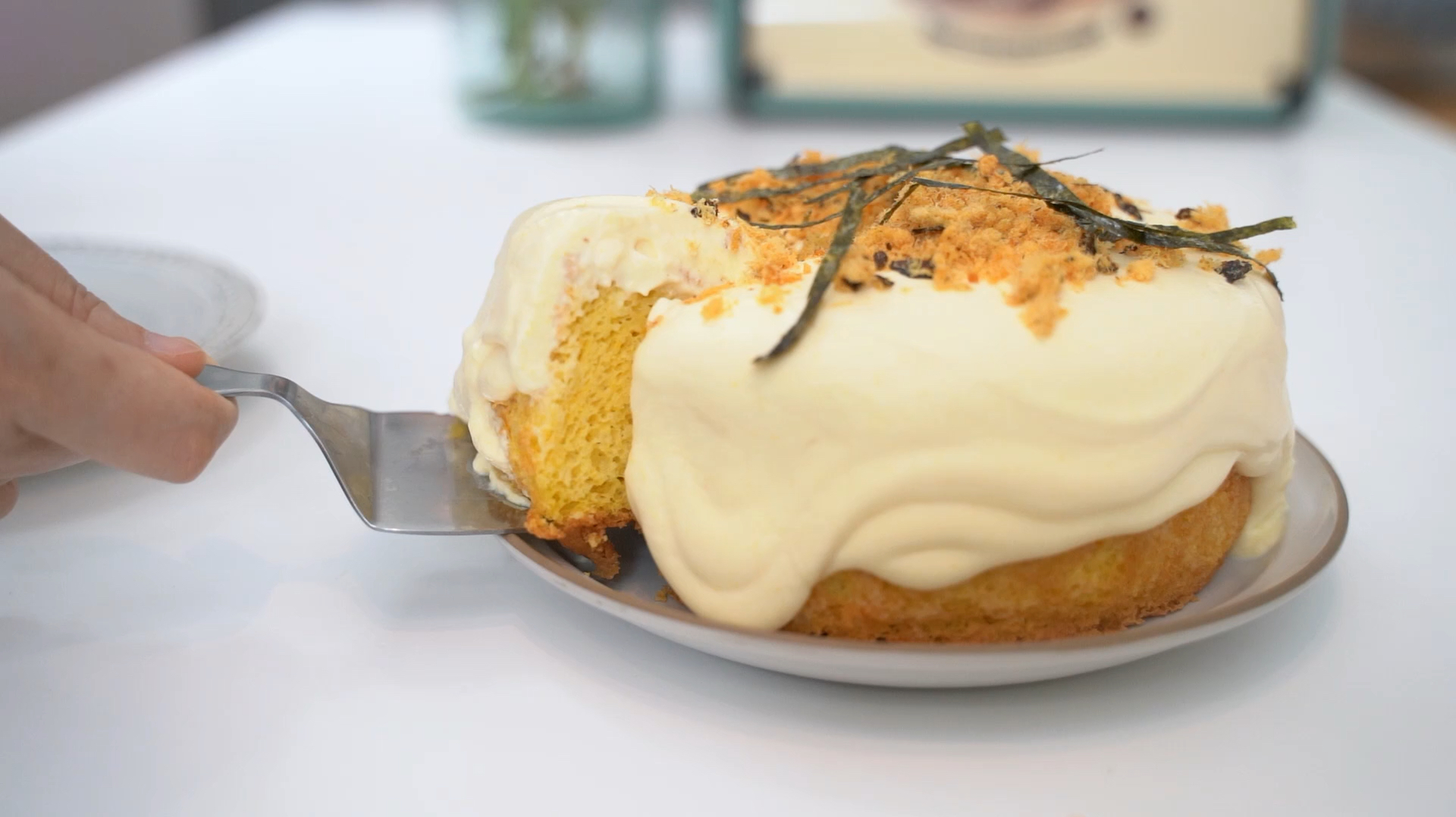 南瓜咸奶油肉松蛋糕