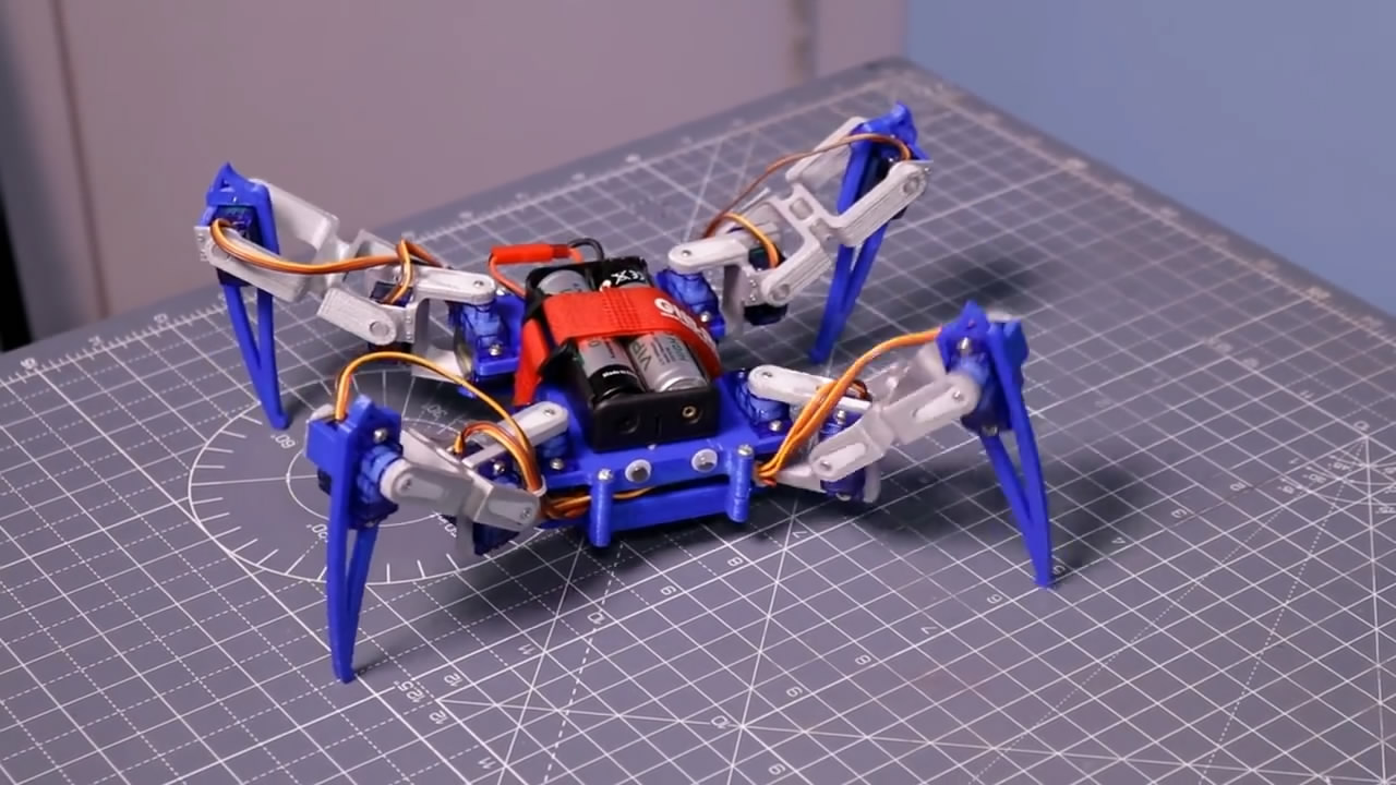 创意玩具diy,小型蜘蛛机器人的制作过程,简单易学(图解)