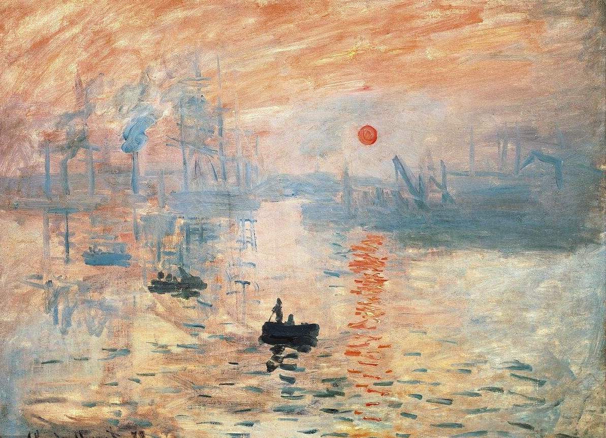 他最重要的绘画风格是改变了阴影和轮廓线的画法,在莫奈的画作中看不