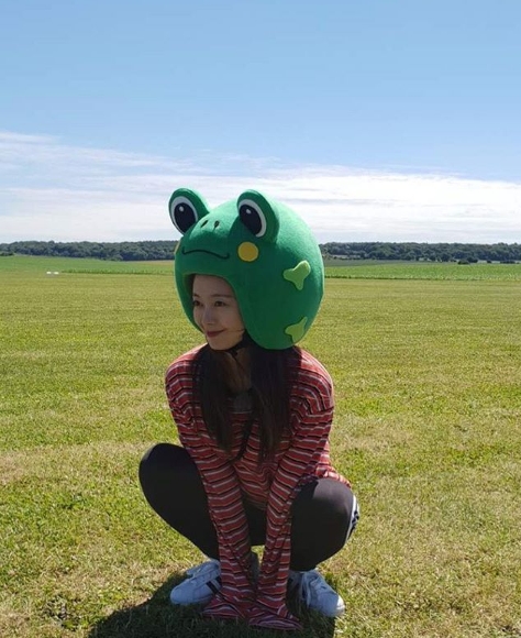 全素敏模仿青蛙展现微笑,网友纷纷留言说:太可爱了