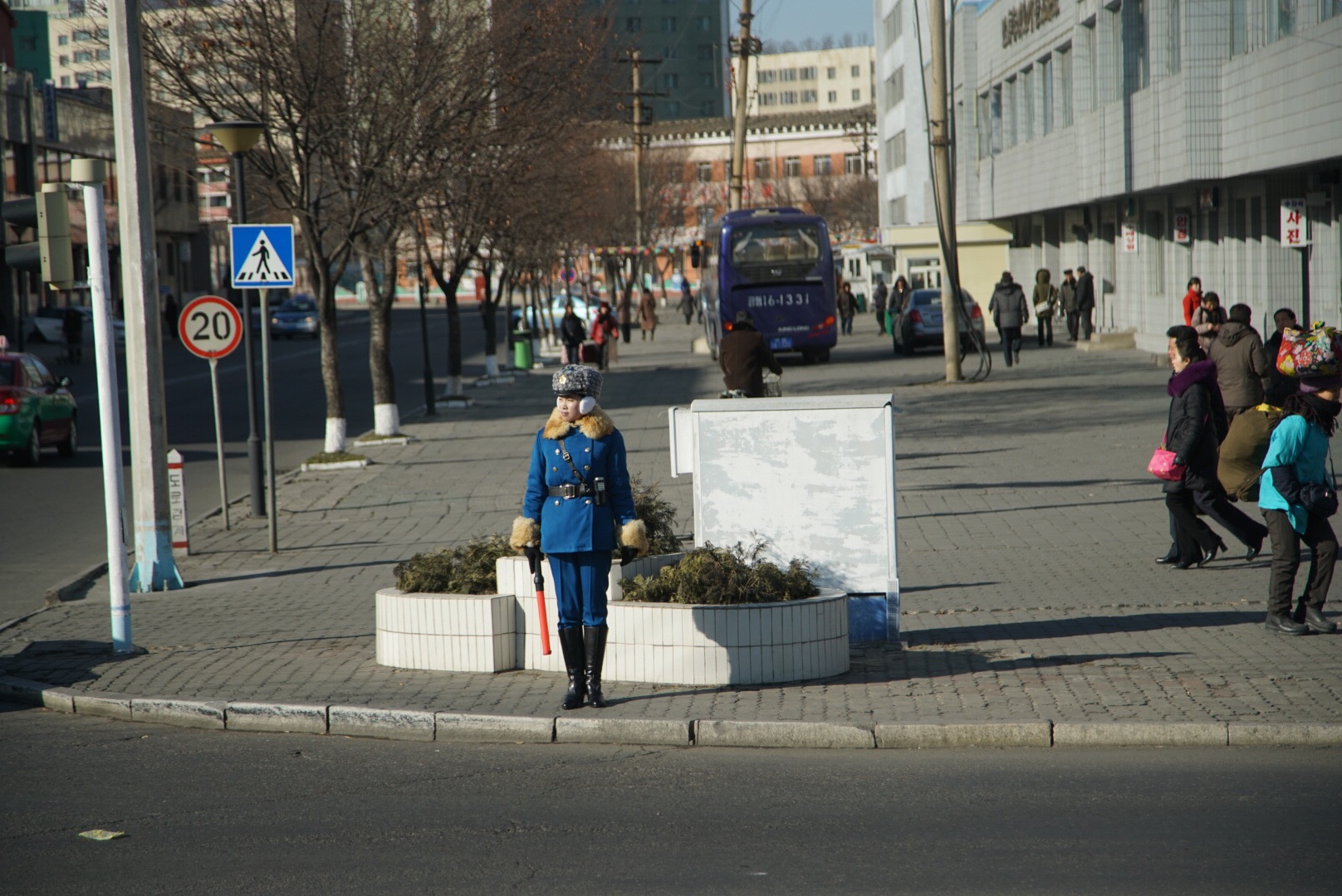 朝鲜街拍图片
