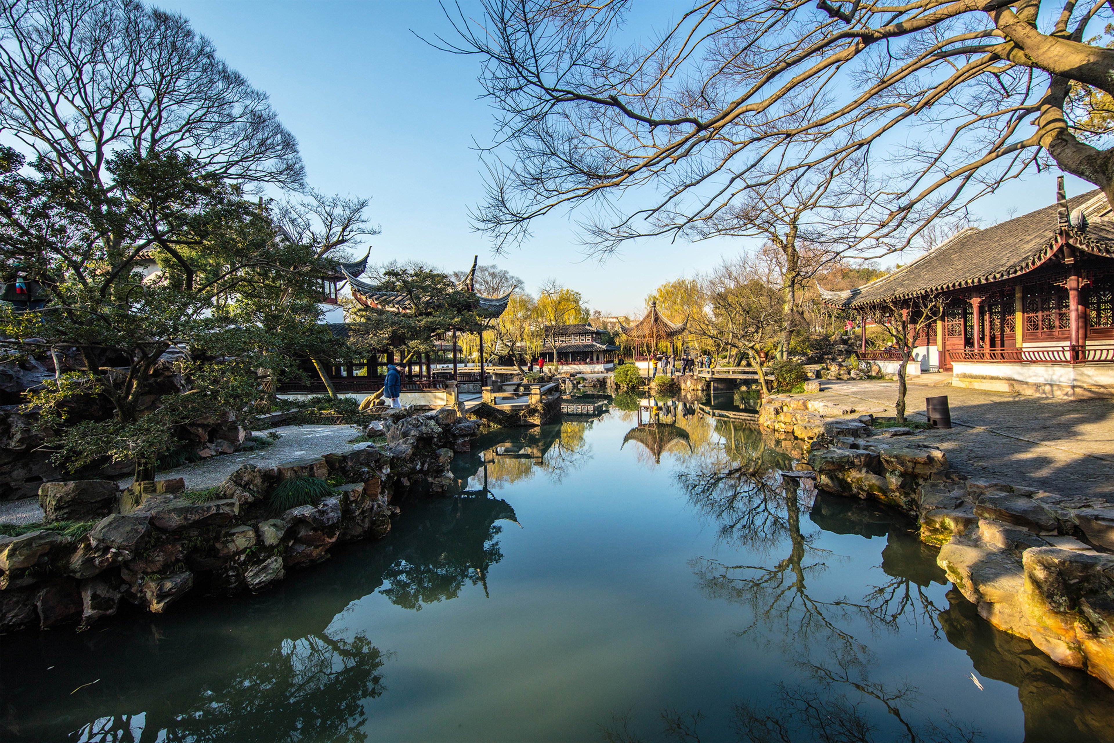 江南古典风格的拙政园,图片,高清壁纸,风景