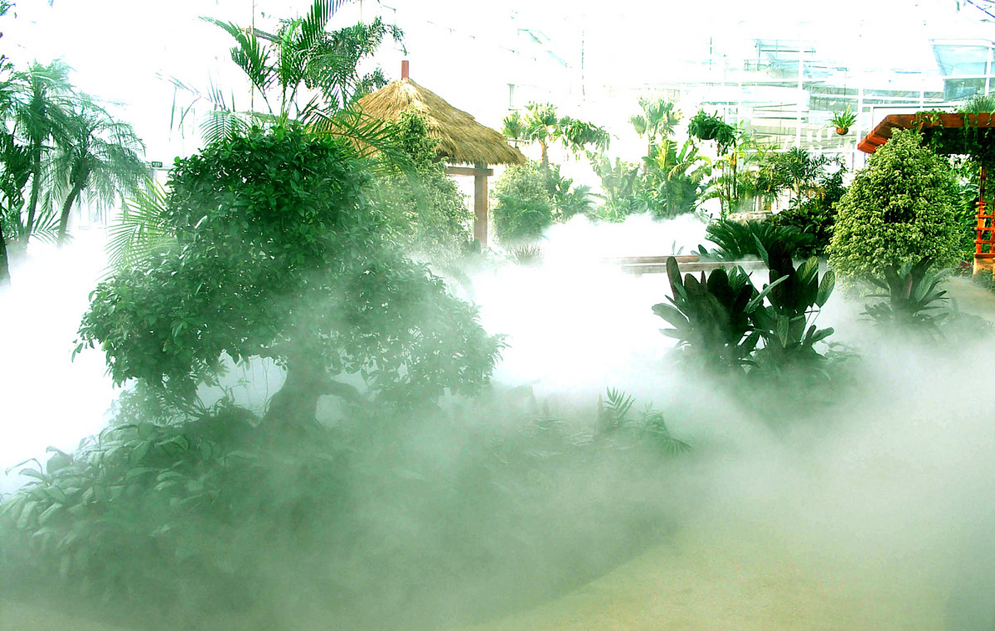 云雾飘飘,让人联想到人间仙境.有了造雾系统,哪里都是人间仙境