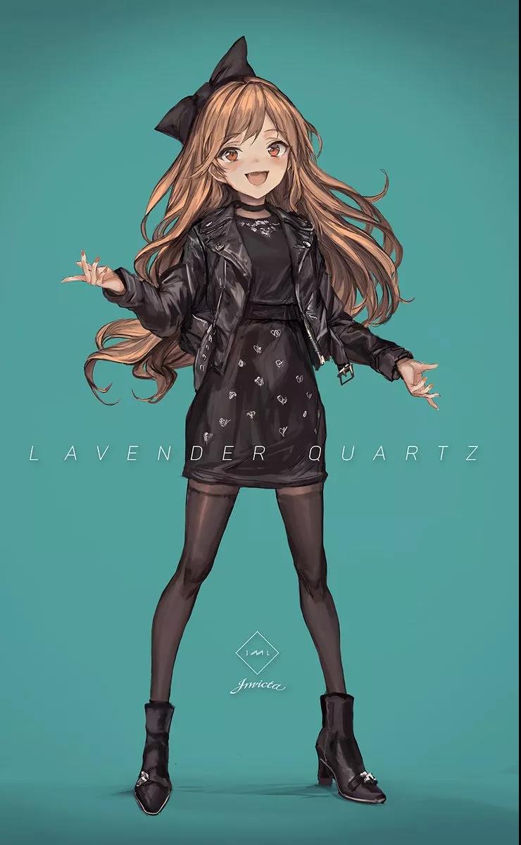 日本画师lm7笔下的酷萌二次元少女,帅气又超有个性!