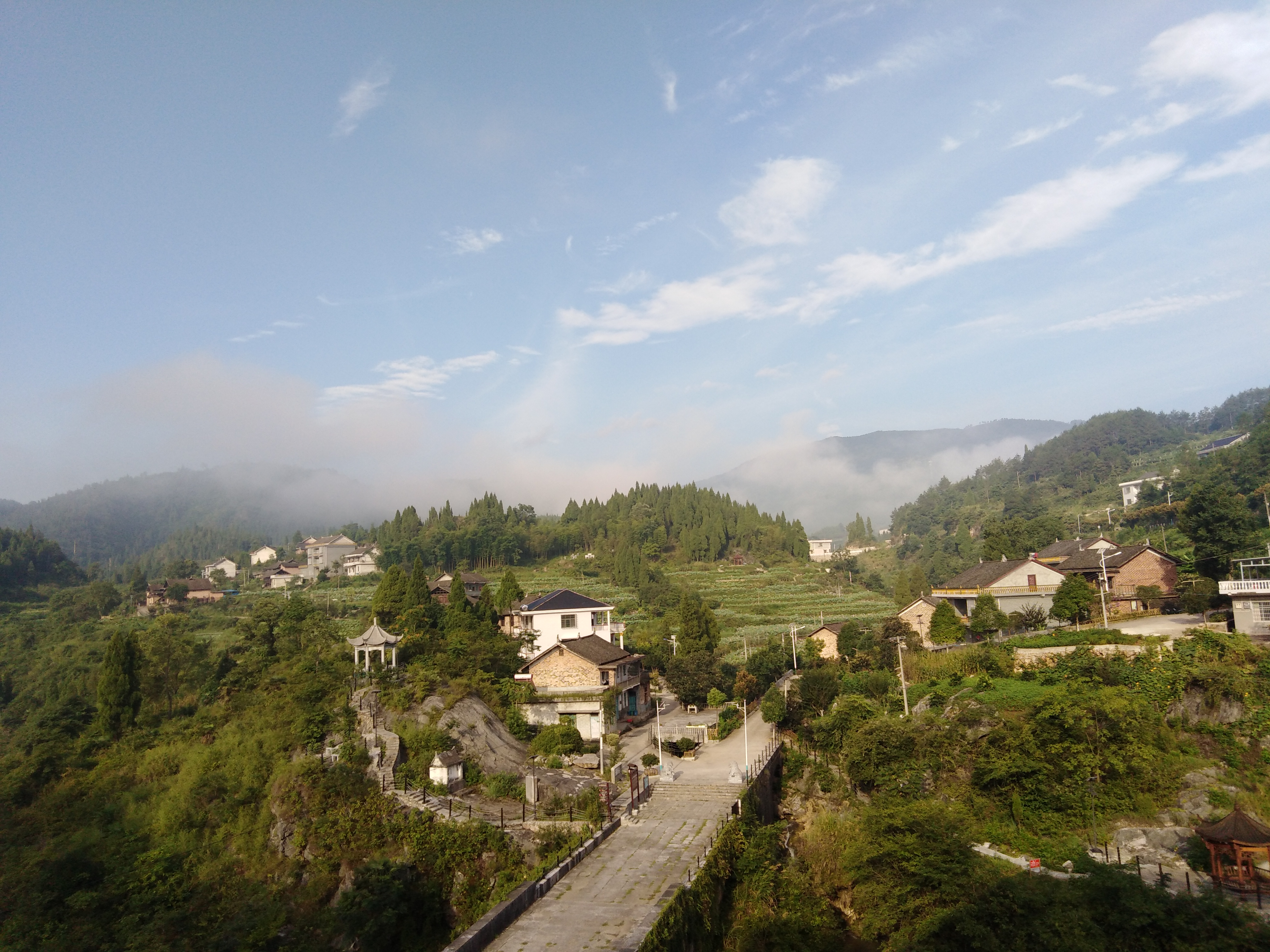 乡村旅游示范村新化县油溪河村风光组图