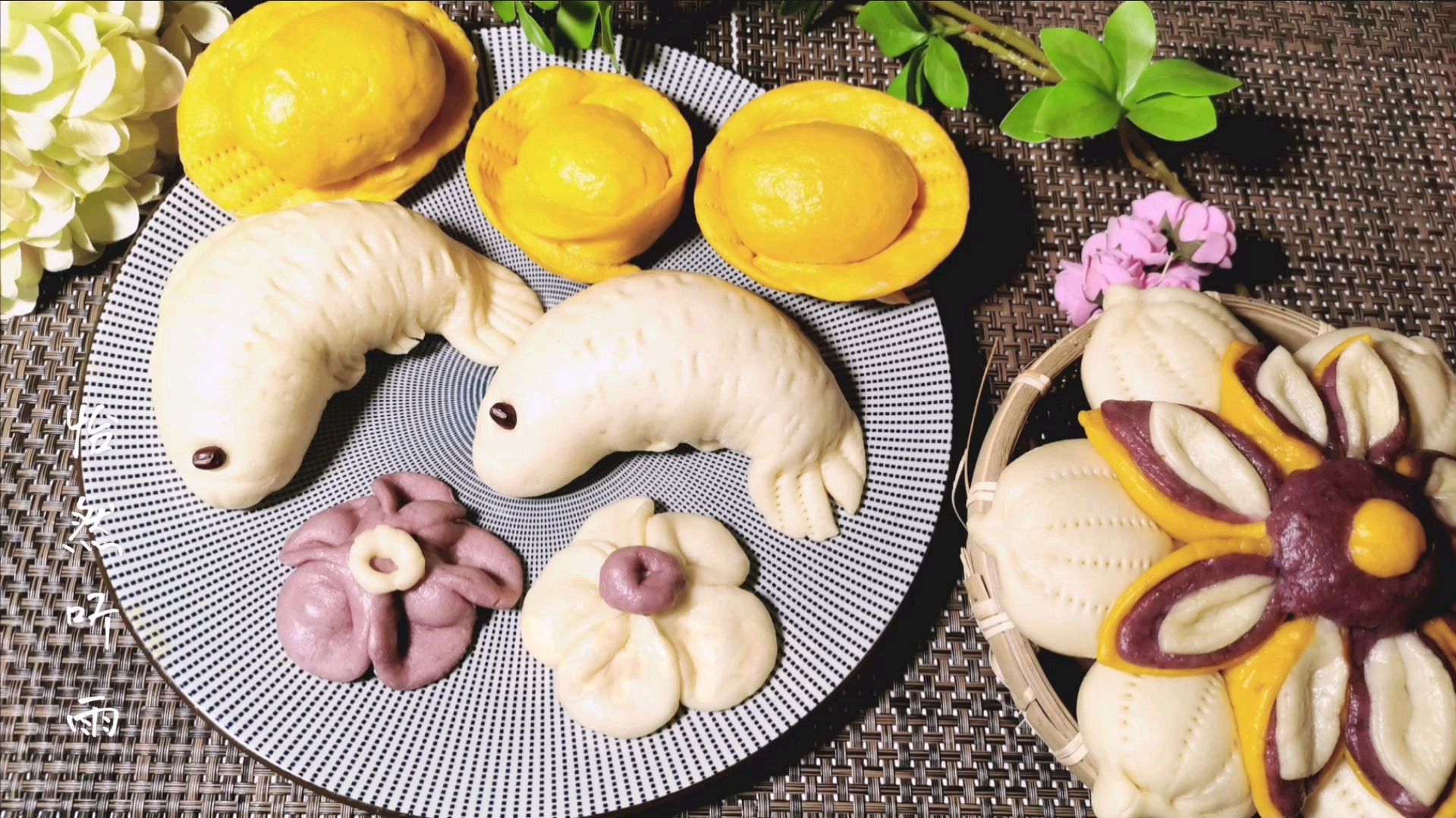 过新年蒸花馍,蒸个鲤鱼金鱼大元宝