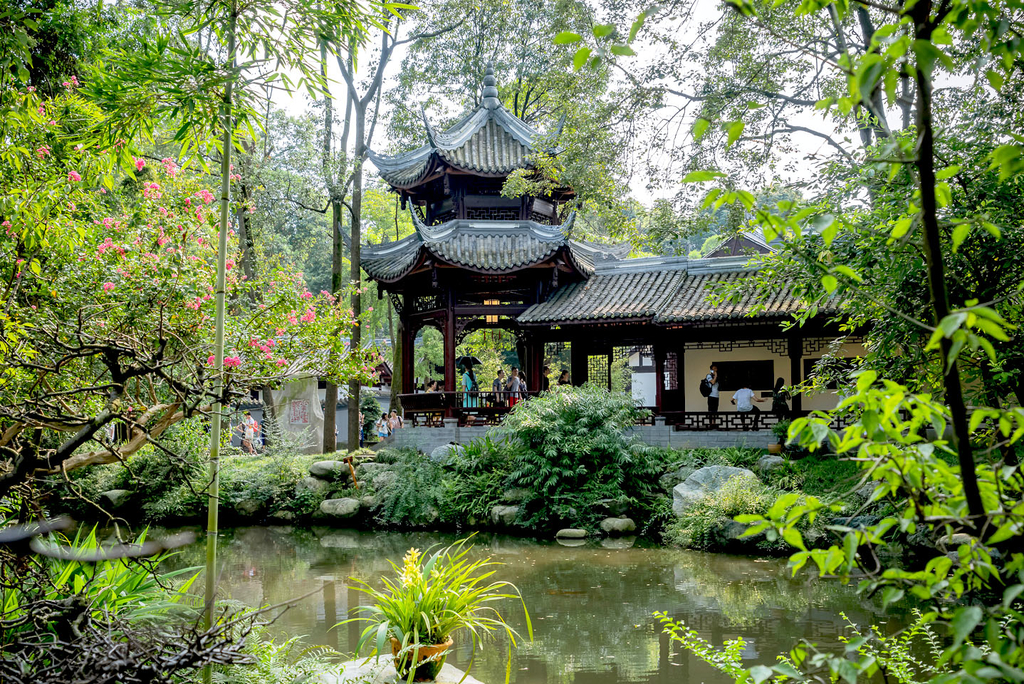 景色风光,成都杜甫草堂