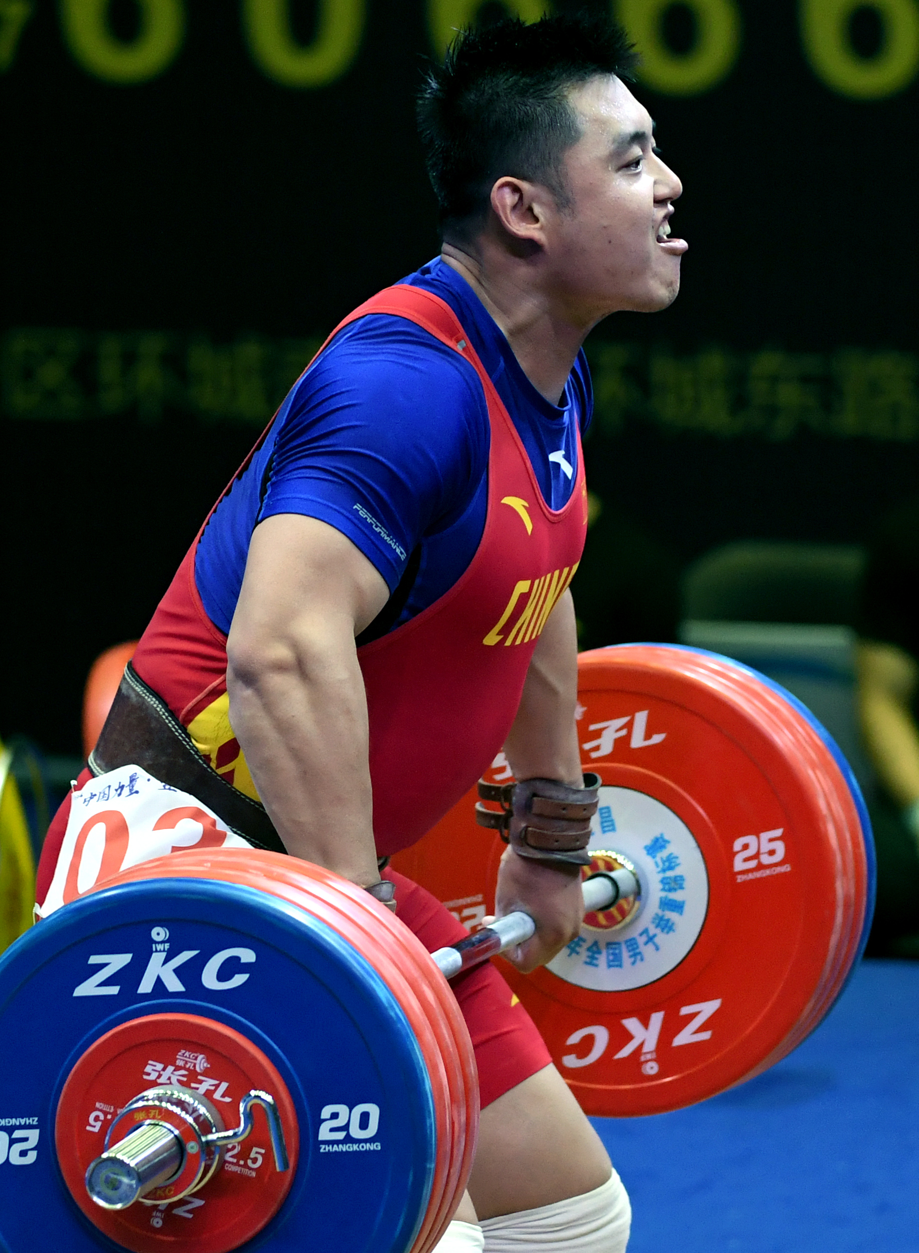 举重——全国男子举重锦标赛:105公斤级赛况(2)