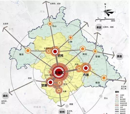 省会城市南宁都市圈:南宁与小伙伴们,有很大的想象空间