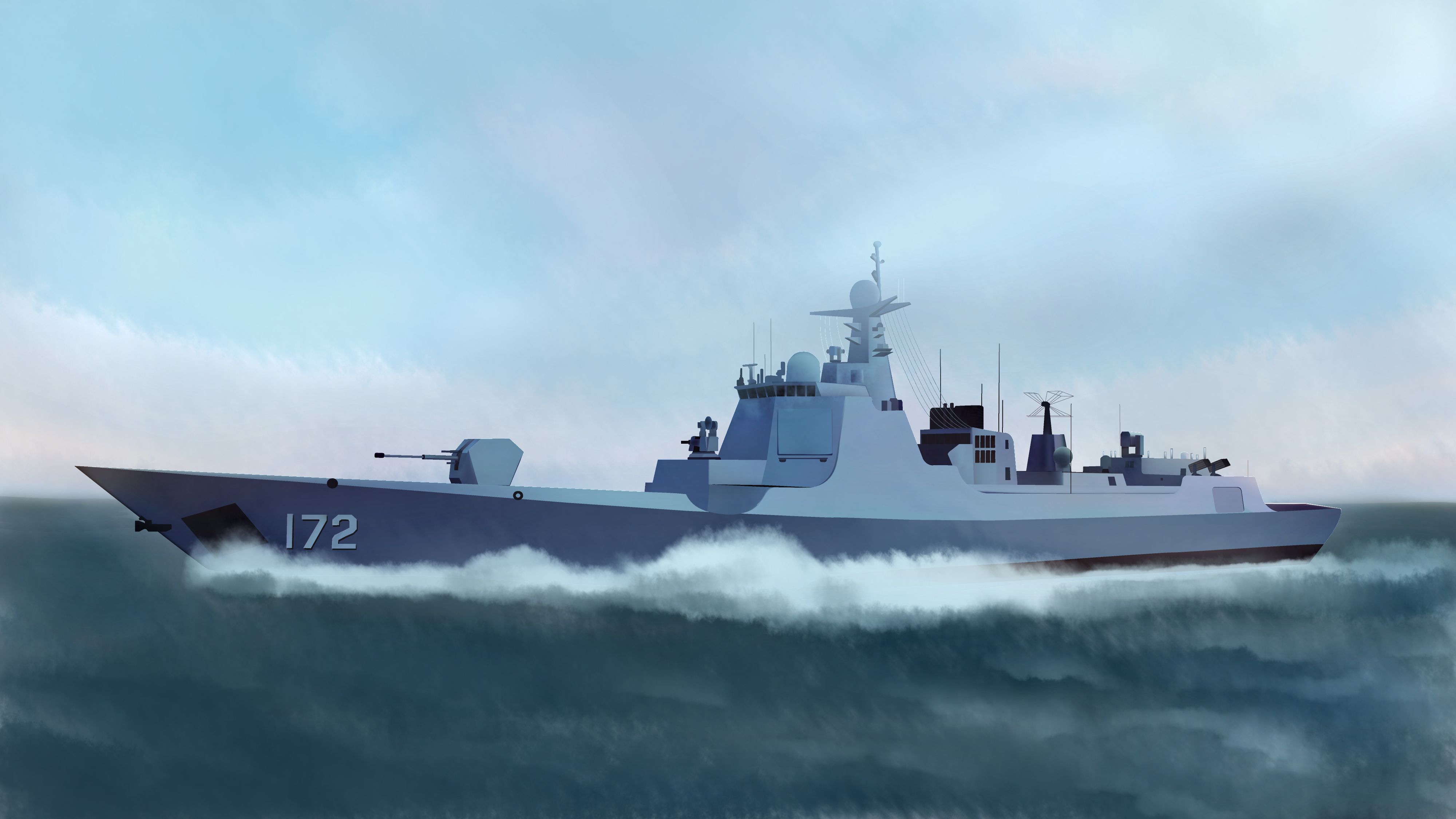 055型驱逐舰壁纸图片