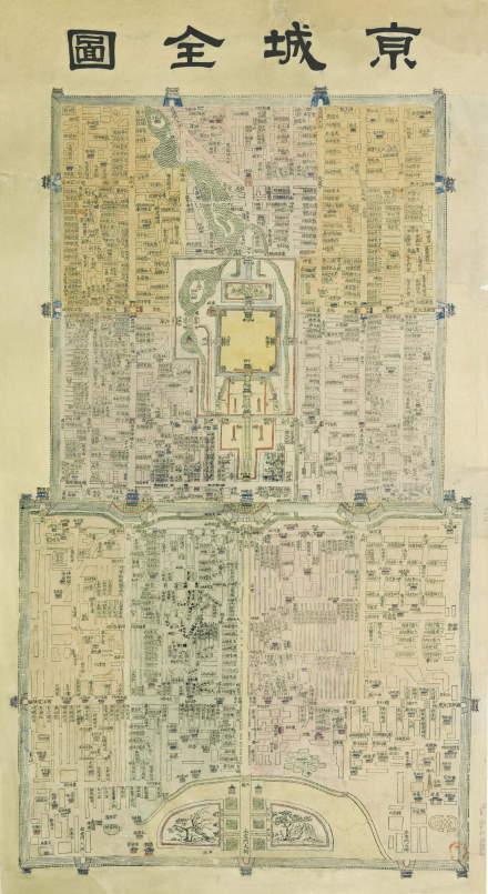 老地图:大清朝中晚期的北京城地图(七幅)