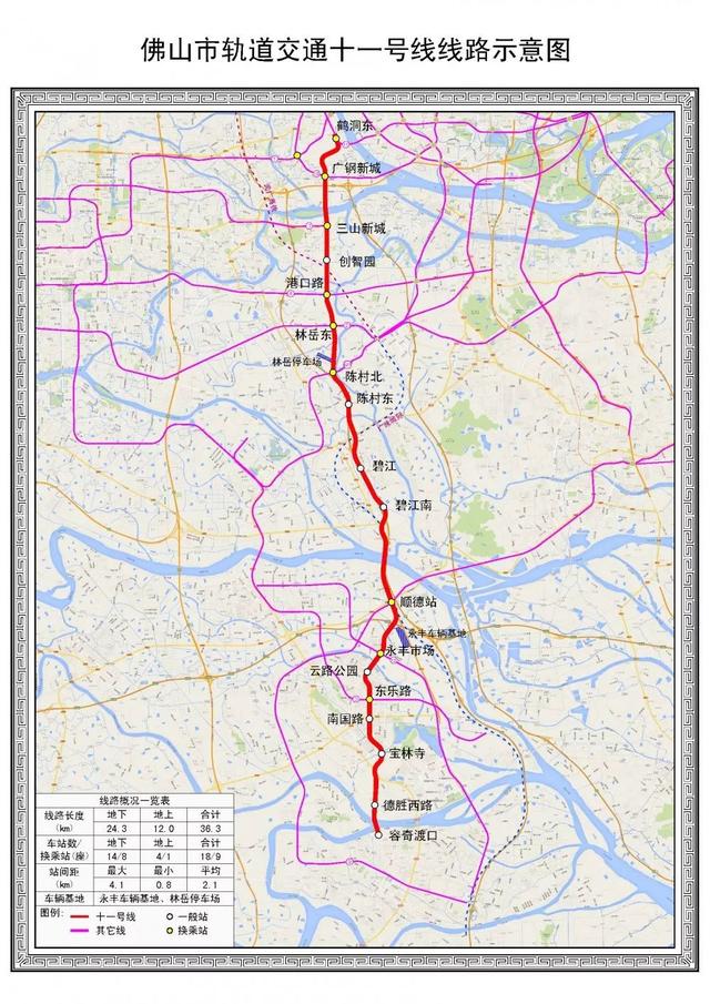 串联荔湾,南海和顺德共设9座换乘站!佛山地铁11号线何时开建?