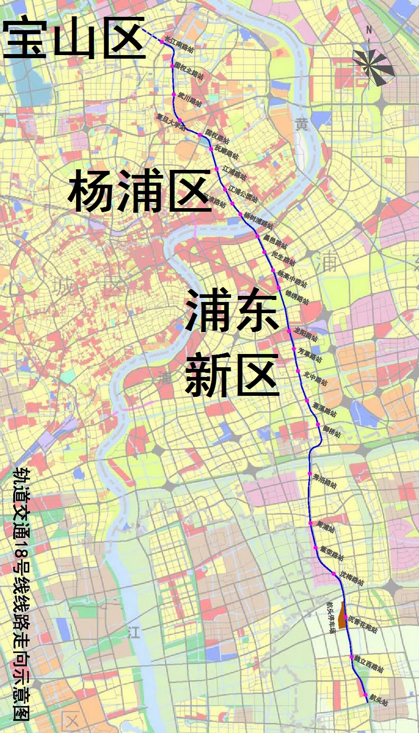 上海18号线路图图片