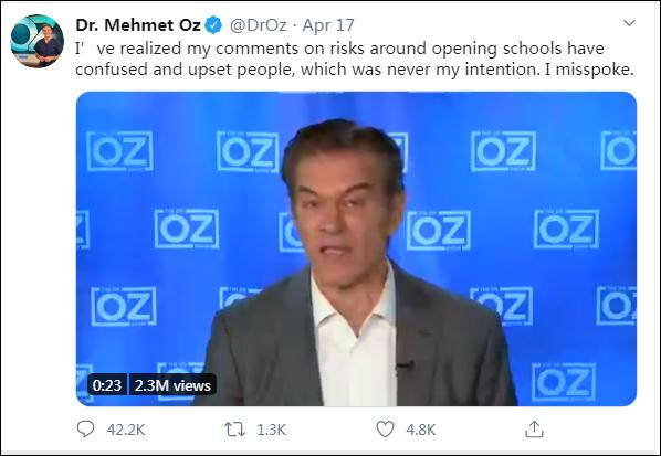 推荐：惊人言论！美专家：开学可能只会让死亡率增加2%-3%，值得试试