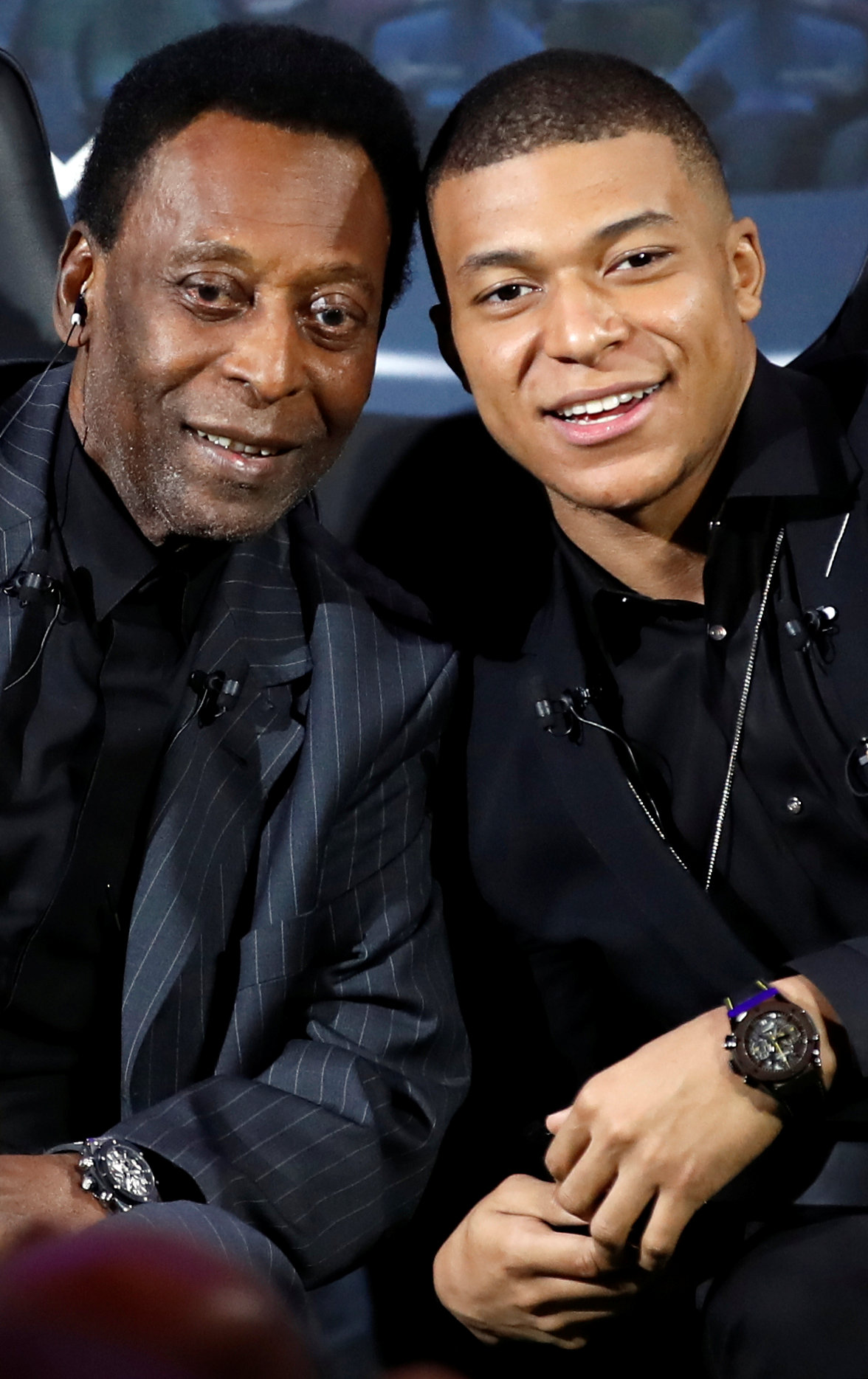 足球——贝利与姆巴佩巴黎同框(2)