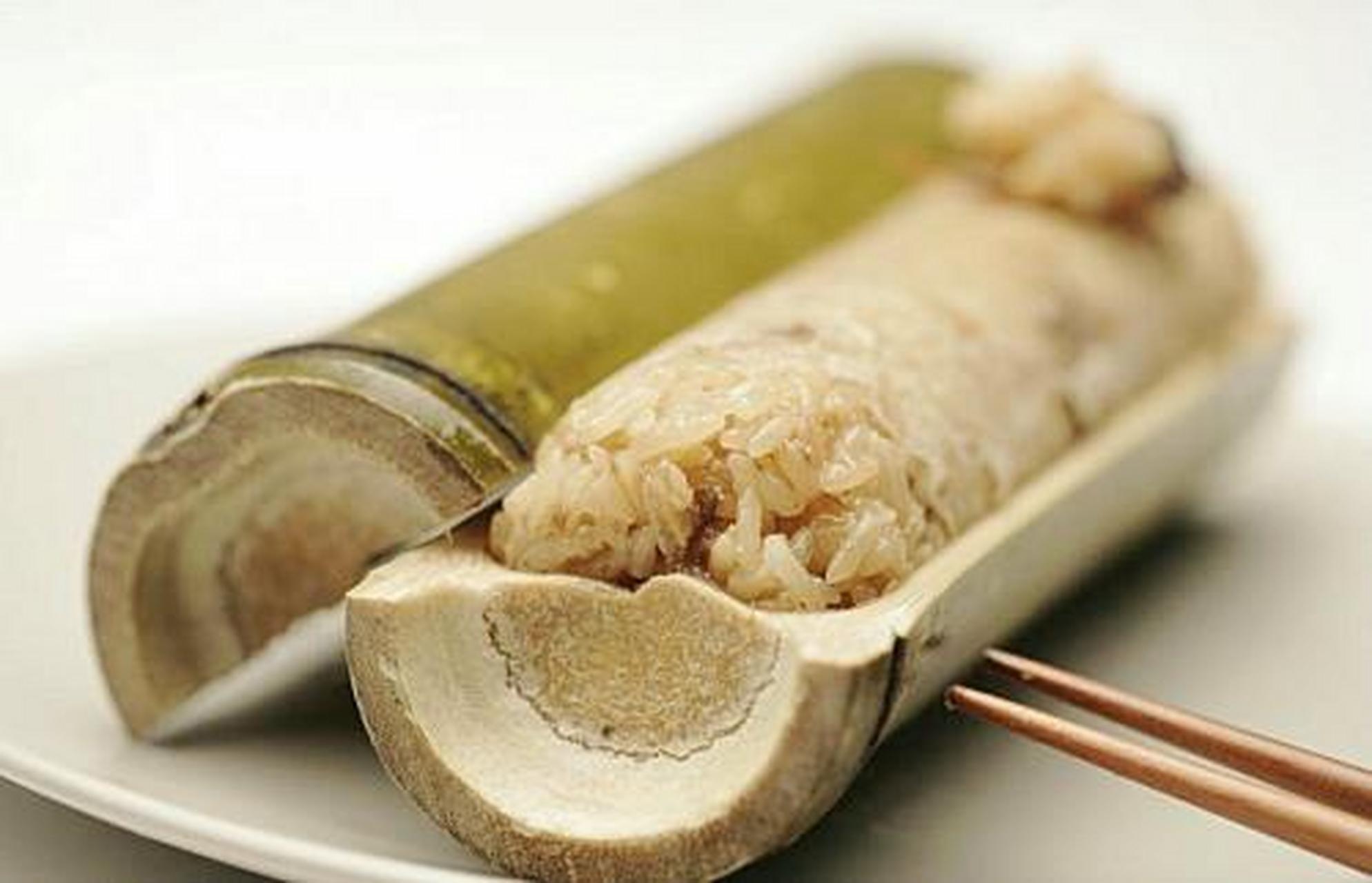 城市小吃地图#海南竹筒饭,海南黎族传统美食.